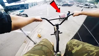 RIDING BMX ALL OVER BEVERLY HILLS (BMX IN THE HOOD)