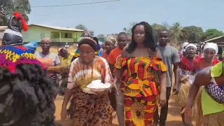 Traditional ZOES welcome FATU GAYFLOR to Bomi County