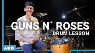 Playing "Paradise City" By Guns N' Roses On Drums | Drum Lesson by Chris Hoffmann