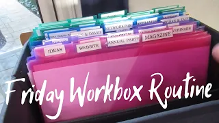 Friday Workbox Routine | Small Business Organization