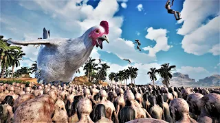 GIANT CHICKEN vs 2,000,000 ZOMBIES! - Ultimate Epic Battle Simulator 2 | UEBS 2