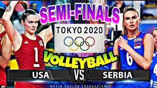 LIVE: USA VS SERBIA | OLYMPICS VOLLEYBALL SEMI-FINALS (Livescore)