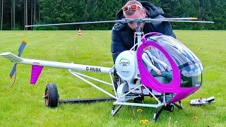 AMAZING !!! BIG RC HUGHES-300 SCALE 1:4 VARIO MODEL ELECTRIC HELICOPTER FLIGHT DEMONSTRATION