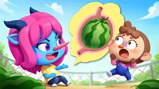 A Watermelon Is Growing in My Tummy | Educational Cartoons for Kids |  | Sheriff Labrador |BabyBus