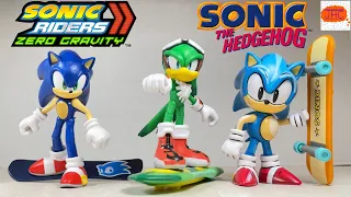 RIDERS! Jet the Hawk Sonic the Hedgehog Jakks Pacific Action Figure Review Skateboard Snowboard Gear