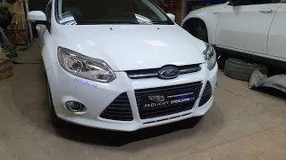 Ford Focus. Установка бидиодных линз TrustFire от Criline. Результат на лицо.