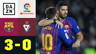 400! La Liga verneigt sich vor Lionel Messi: FC Barcelona - Eibar 3:0 | La Liga | DAZN Highlights