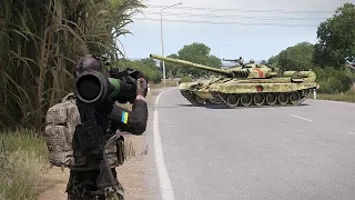 NLAW Füzesi 2 Rusya T-80 Tank Yok Etme Simülesi - ARMA 3 Simulation Savaşı l ARMA 3 U25