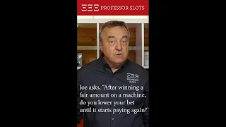 After winning big on a machine, do you lower your bet until it starts paying again? #shorts