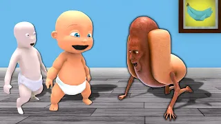 Baby Turns into a HOT DOG MONSTER! - Who's Your Daddy 2