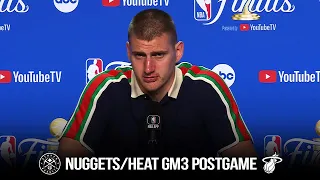 Nikola Jokic Reacts To Nuggets/Heat Game 3 | 2023 NBA Finals