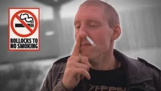 DRUNK MAN SMOKES CIGARETTE THROUGH NOSE!