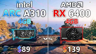 Intel ARC A310 vs RX 6400 - Test in 7 Games
