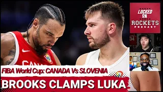 Houston Rockets' Dillon Brooks Clamps Mavs' Luka Doncic In Canada's Win Vs Slovenia | FIBA World Cup
