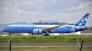 Manchester City Painted On Etihad Airways B789 Dreamliner Landing At Kuala Lumpur