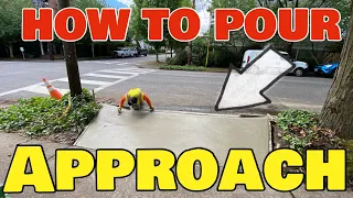 How to Pour Several Concrete Driveway Approaches At The Same Time - Concrete Flatwork Step by Step