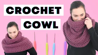 How to Crochet an Oversized Chunky Cowl Scarf | Free Pattern + Tutorial