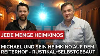 Wir besuchen Michael und sein Heimkino auf dem Reiterhof. Rustikales Heimkino selber gebaut.