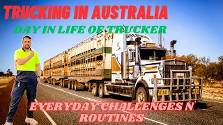 Daily life of truck driver in Australia #truck  #australia