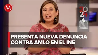 Xóchitl Gálvez interpone una nueva denuncia en el INE contra AMLO