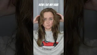 How I style my hair🤍 #hairstyle #hair