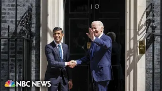 President Biden visits U.K. ahead of NATO summit in Lithuania