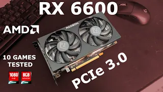 AMD RX 6600 8GB PCIe 3.0 Review in 2022 | One of the best GPU you can buy! | 10 Games Tested 1080P