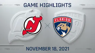 NHL Highlights | Devils vs. Panthers - Nov. 18, 2021