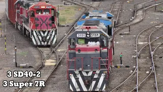 Great power of the old school, railway activity in Mexico.