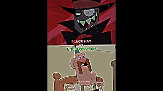 Black hat vs Uncle Grandpa #cartoonnetwork