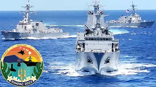 RIMPAC 2022.The world's largest international naval exercise under the command of the US Navy.