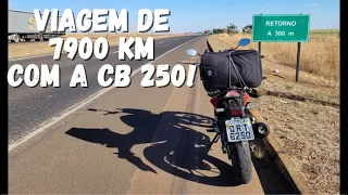 VIAGEM DE MOTO! UMA AVENTURA DE 7900 KM PELO BRASIL DE CB TWISTER 250.