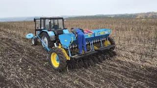 Посів по сирому іде хорошо....тільки забивається.