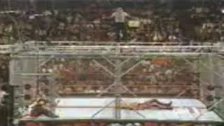 Jeff Hardy Swanton Bomb off a cage
