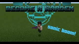 Warden Sonic Boom Command Tutorial! (Bedrock Edition)