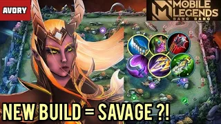 NEW BUILD = SAVAGE?! [Top Global Leomord] Avory - Mobile Legends