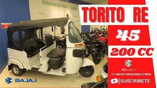 🔴ACTUALIZADO TORITO BAJAJ RE 45 200 CC/Ficha técnica/Precio/Descripción general #bajaj #torito