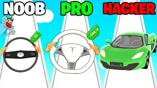 NOOB vs PRO vs HACKER | In Streeing Wheal Evolution | With Oggy And Jack | Rock Indian Gamer |