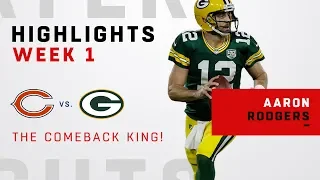 Aaron Rodgers' EPIC 17-Pt Comeback after First-Half Injury!