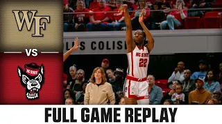 Wake Forest vs. NC State Full Game Replay | 2023-24 ACC Women's Basketball