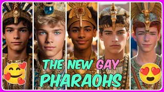 👑 80 GAY Egyptian Princes 💜 The Descendants of PHARAOHS are Celebrating their Gay PRIDE! 🏳️‍🌈 (AI)