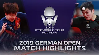 Wang Chuqin vs Fan Zhendong | 2019 ITTF German Open Highlights (R16)