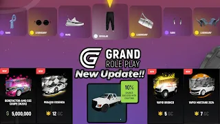 New Battle Pass, Crates, Roulette Mode and MUCH MORE | Grand RP New Update!!