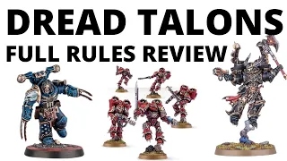 Dread Talons and Night Lords in Codex Chaos Space Marines- Detachment Review and Thoughts!