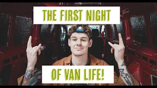 The First Night In My Van! Van Life! How to properly paint your van boards for your camper van