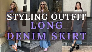 Long Denim Skirt: Styling Tips & Outfit Ideas for Every Occasion | 2024 Fashion Trends