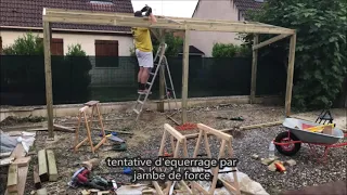 Fabrication d'un garage à vélo en bois