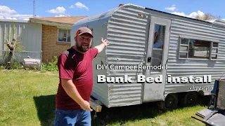 Camper Bunk Bed Frame Construction #youtube