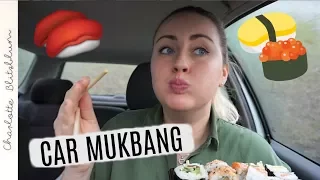 SUSHI CAR MUKBANG! 🍣🚘🤰🏼 | Charlotte Blitzblum