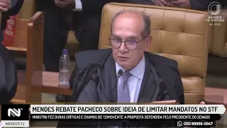 Gilmar Mendes rebate Rodrigo Pacheco sobre ideia de limitar mandatos de ministros no STF